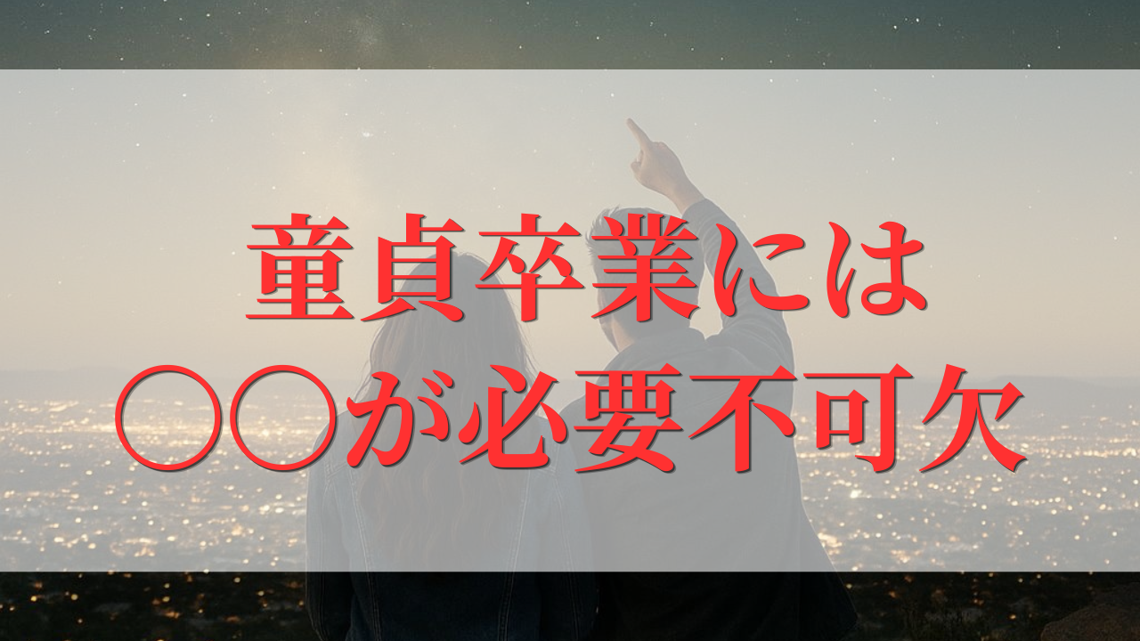 保護中: 童貞卒業は〇〇が必要